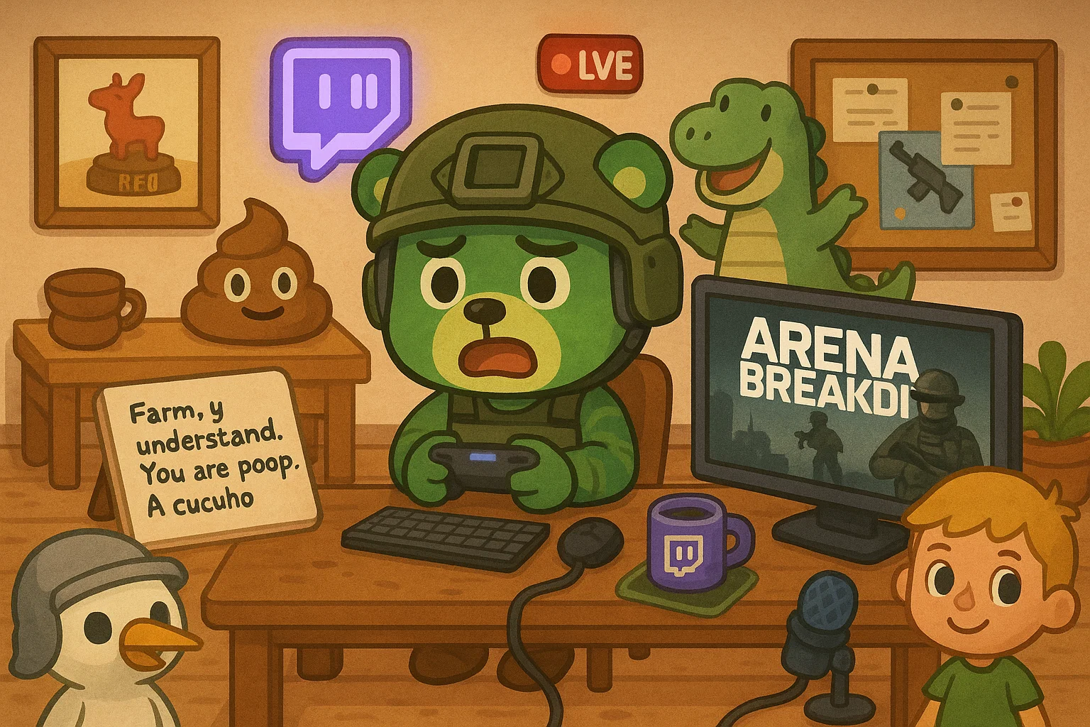 «Ферма, я тебя понял. Ты — говняшка. Какашка. Кокулечка»