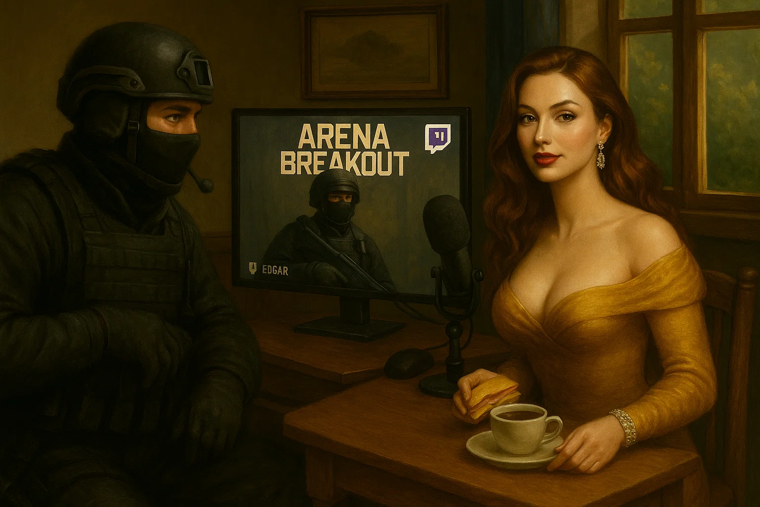 Эдгар в стриме без вебки