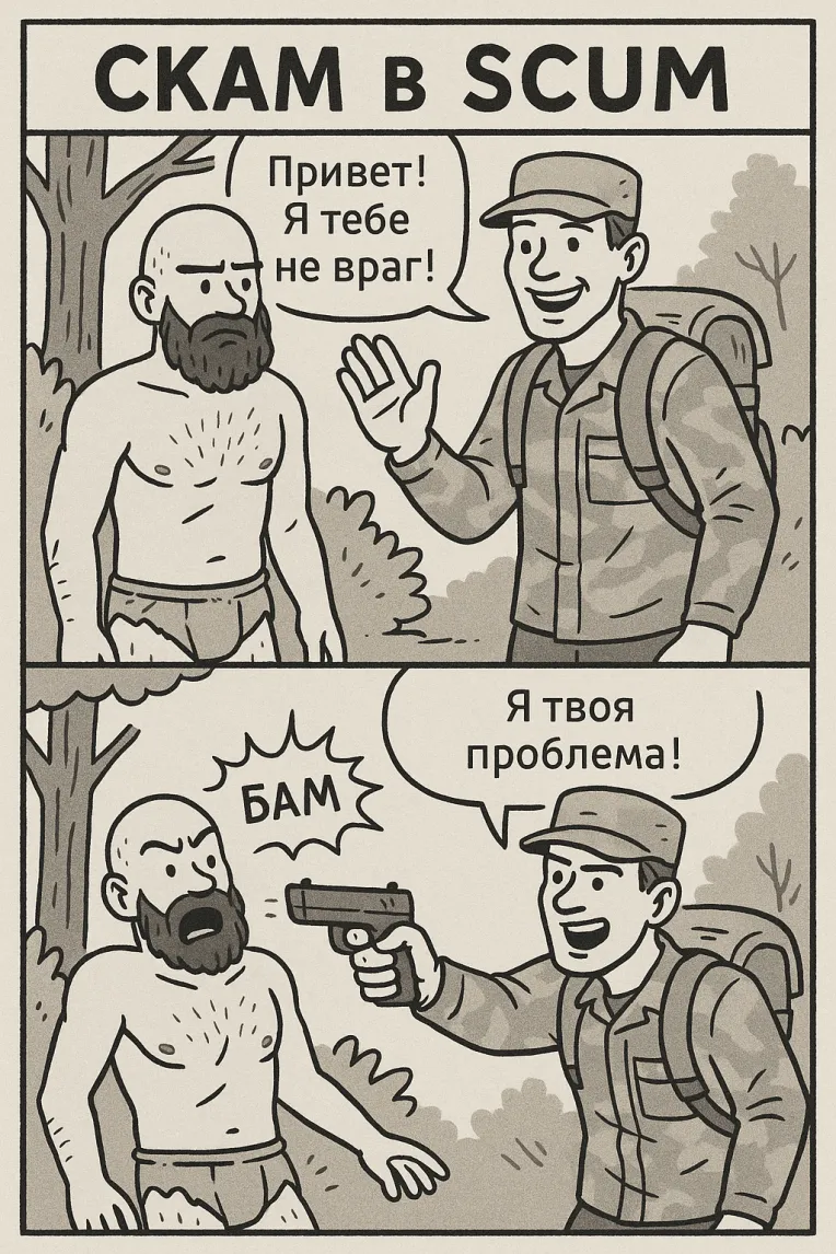 Проблема в SCUM: доверять нельзя никому